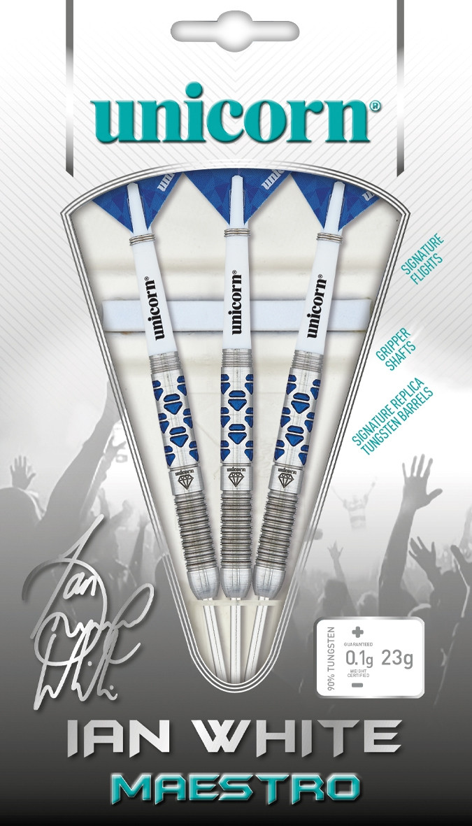 Unicorn Maestro Ian White Phase 2 Steel Tip Dart - 90% Tungsten - 25g